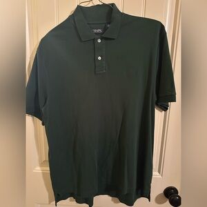 Chaps Men's Forest Green Polo with Subtle Logo